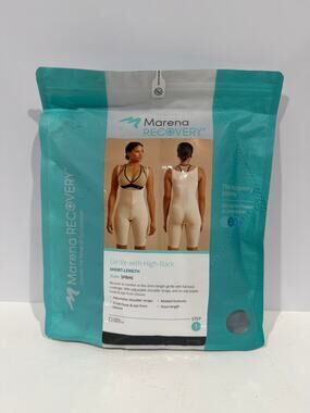 Marena Step 1 Girdle with High Back Short Length SFBHS 3XL XXXL Black